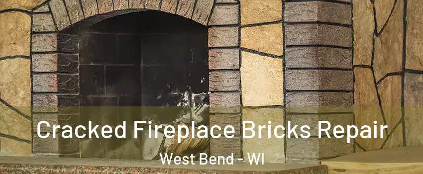  Cracked Fireplace Bricks Repair West Bend - WI