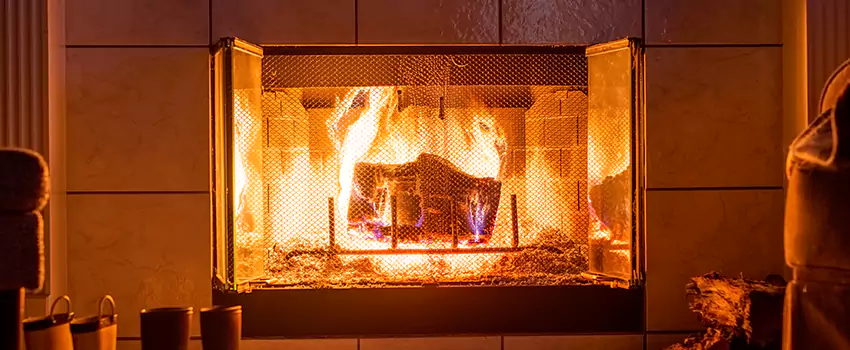 Mendota Hearth Landscape Fireplace Installation in West Bend, Wisconsin