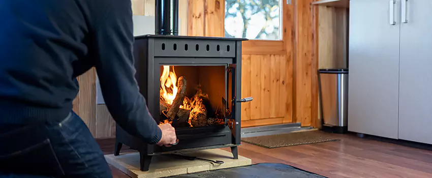 Open Hearth Wood Fireplace Installation in West Bend, WI