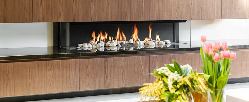 Double-height Fireplace Design Refurbishment in West Bend, Wisconsin