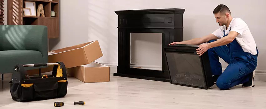 Old Rusted Metal Fireplace Repair And Replacement in West Bend, WI